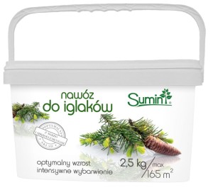 Nawóz do iglaków - granulowany nawóz do roślin iglastych 2,5 kg Sumin