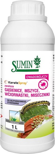 Karate Spray RTU 1 l - gotowy do użycia – preparat na gąsienice, mszyce i miseczniki – Sumin