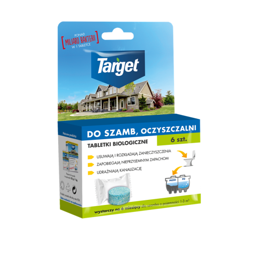 Tabletki Biologiczne Do Szamba i Oczyszczalni – 6 szt. Target