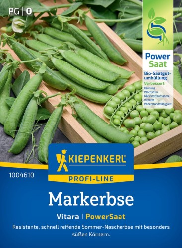 Groszek zielony 'Vitara' - nasiona otoczkowane Kiepenkerl