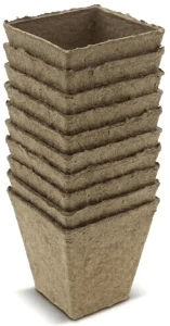 Doniczki z włókna kokosowego kwadratowe – 6 cm x 20 szt. Green Star