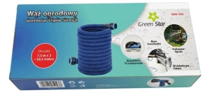 Zestaw zraszający z wężem rozciągliwym 7,5-22,5m Green Star