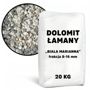 Dolomit łamany „Biała Marianna” 8-16 mm – 20 kg