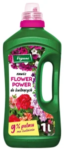Flower Power płynny nawóz do roślin kwitnących z dużą zawartością potasu Vegano 1000 ml