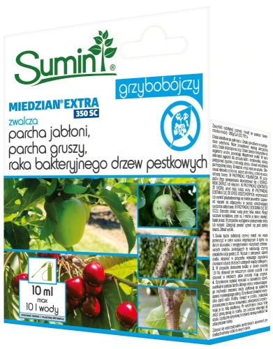 Miedzian Extra 350 SC 10 ml – preparat na choroby warzyw i drzew owocowych – Sumin