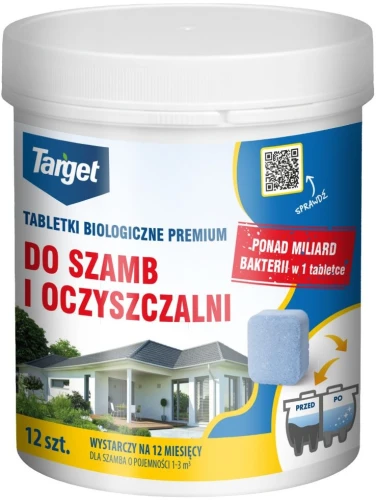 Tabletki biologiczne do szamb i oczyszczalni 12 szt.