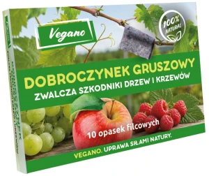 Dobroczynek gruszowiec - filcowe opaski na drzewo z dobroczynkiem gruszowym - na przędziorki, wciornastki, szpeciele 10 szt. - Vegano