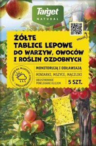 Żółte tablice lepowe likwidujące mszyce, mączliki i inne szkodniki 5 szt