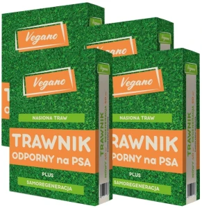 Trawnik z mikrokoniczyną samonawożący  – odporny na mocz psa – 4 kg Vegano