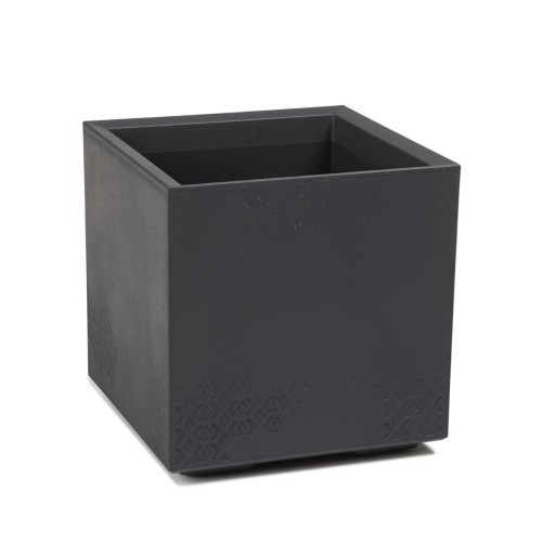 Kwietnik na kółkach kwadratowy 40x40  antracyt Karo Eco Recycled Beton