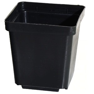 Doniczka plastikowa kwadratowa 9x9 - 50 szt.