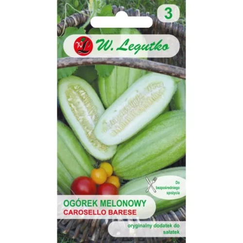 Ogórek melonowy "Carosello Barese" 2 g - nasiona W. Legutko