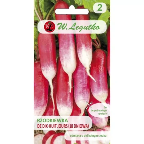 Rzodkiewka "De Dix-Huit Jours" 7,5 g - nasiona W. Legutko