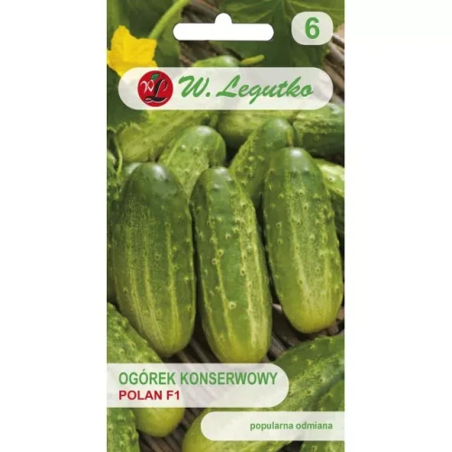 Ogórek gruntowy "Polan" F1 5 g - nasiona W. Legutko