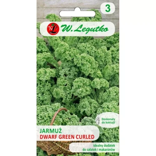 Jarmuż "Dwarf Green Curled" 1 g  nasiona W. Legutko