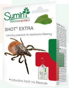 Shot Extra do zwalczania kleszczy na dużym terenie 50 ml